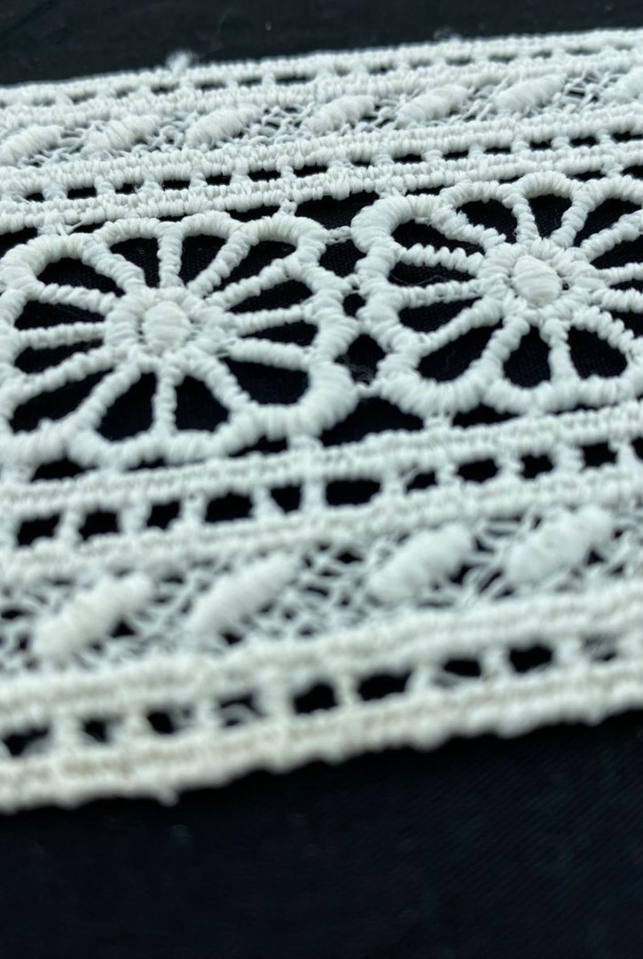 Mat Polyester Güpür Brode Bant, Ham