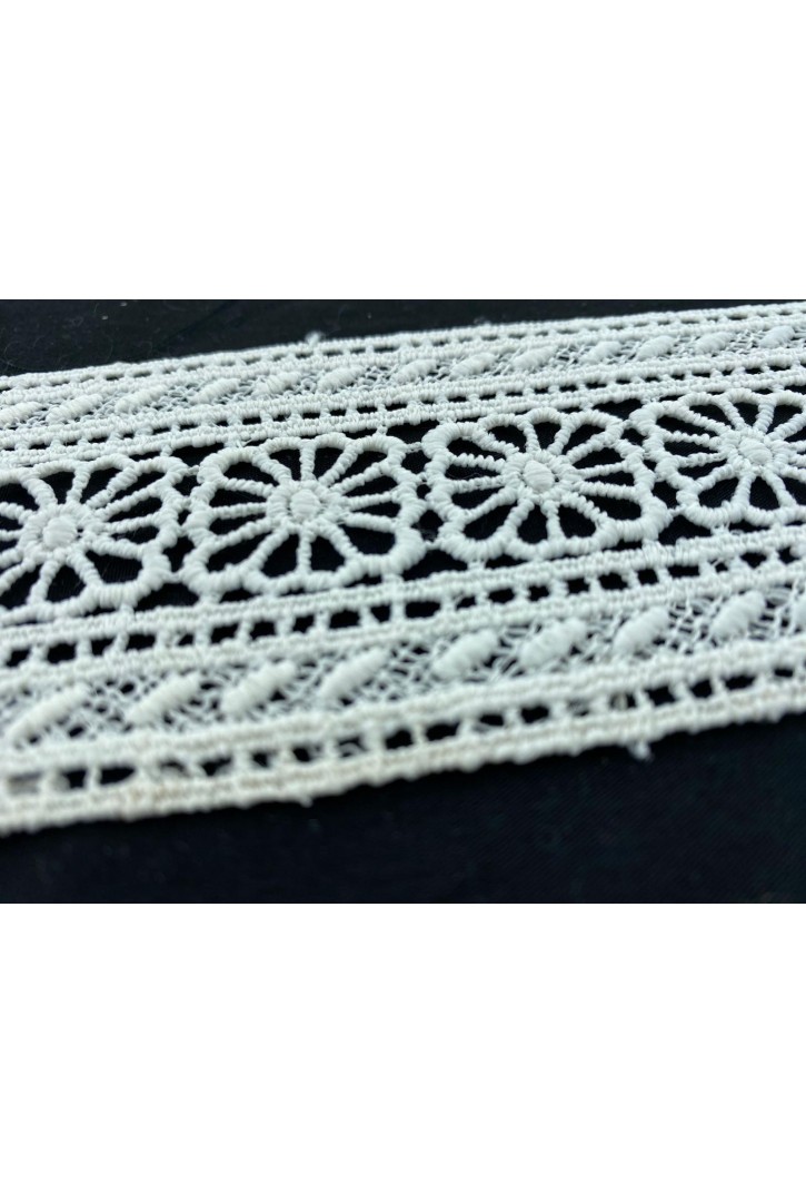 Mat Polyester Güpür Brode Bant, Ham