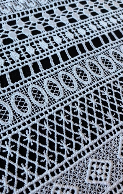 Brode Yerli Bant Güpür Polyester Ham 30 CM