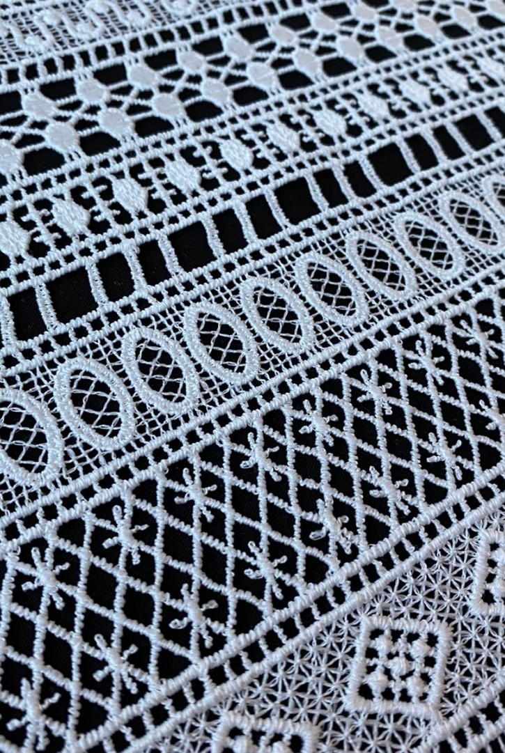 Brode Yerli Bant Güpür Polyester Ham 30 CM