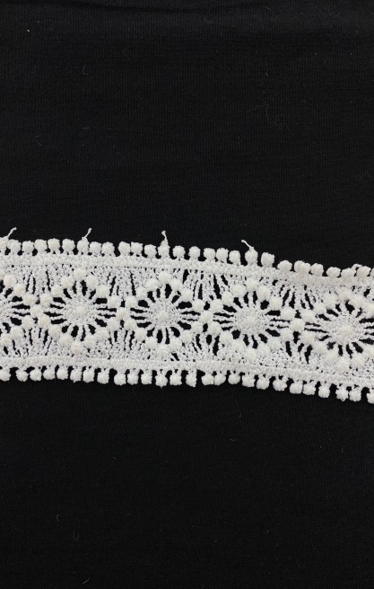 Ham Güpür Brode Bant, Polyester, 3.5 cm