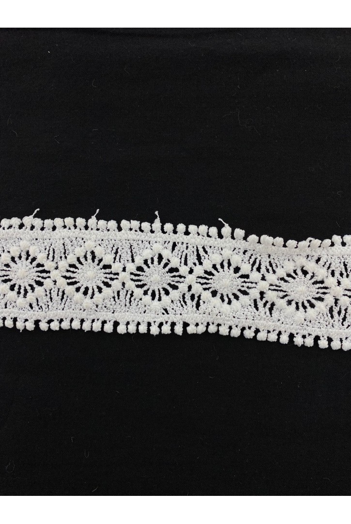 Ham Güpür Brode Bant, Polyester, 3.5 cm