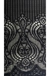 8109 DANTEL/LEZ/POLYESTER/JAKARTRONİK/SİYAH
