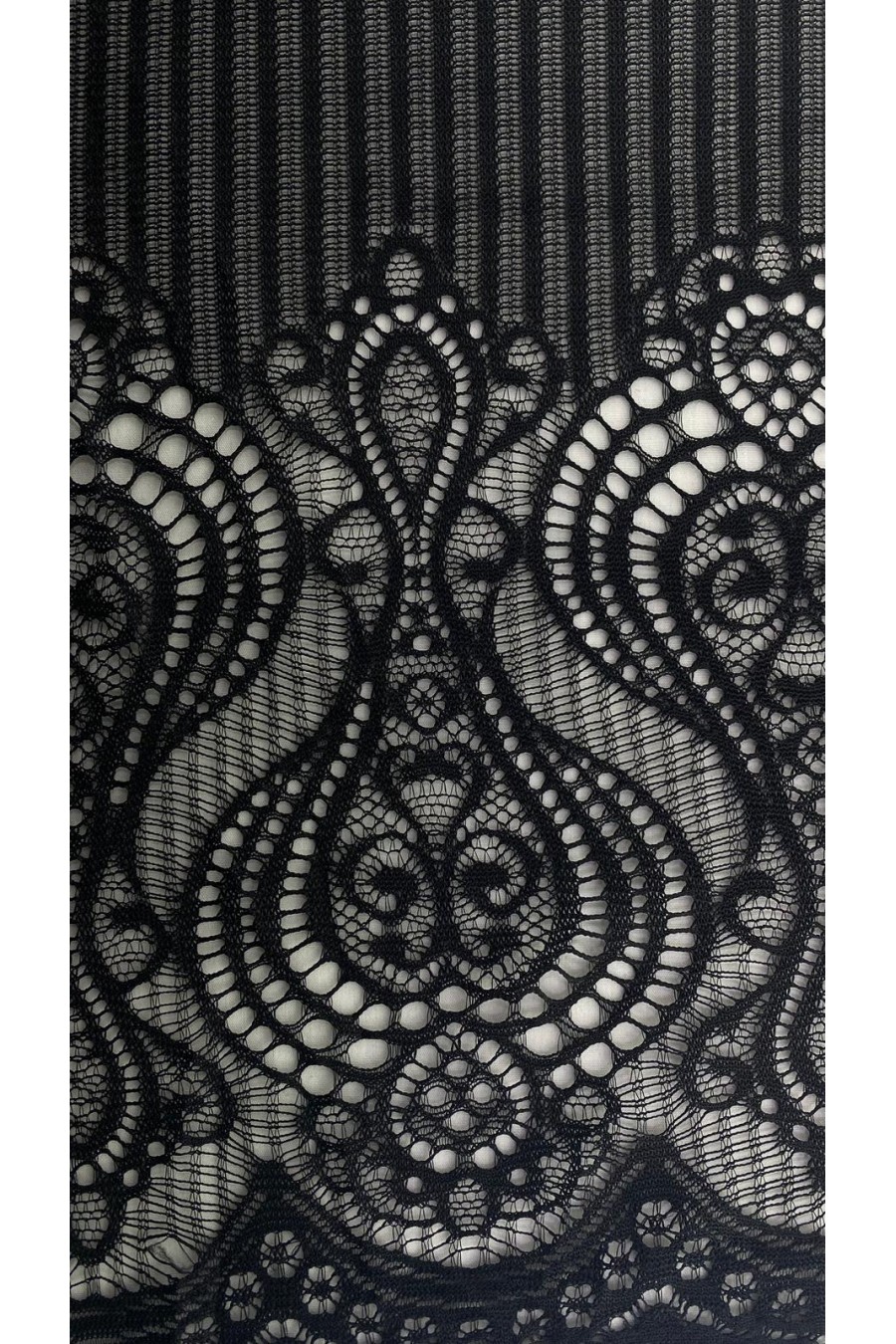 8109 DANTEL/LEZ/POLYESTER/JAKARTRONİK/SİYAH