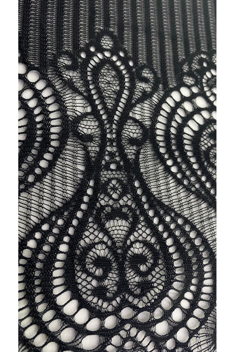 8109 DANTEL/LEZ/POLYESTER/JAKARTRONİK/SİYAH