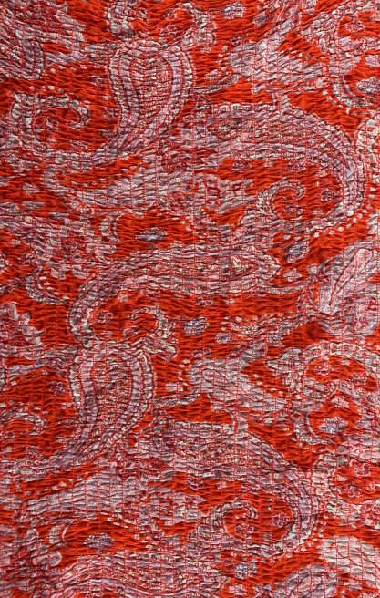 Dijital Baskılı Likralı Tül – Kırmızı-Beyaz