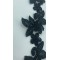 4987 BRODE/YERLİ/BANT/POLYESTER/KORDLU/TAŞLI/SİYAH