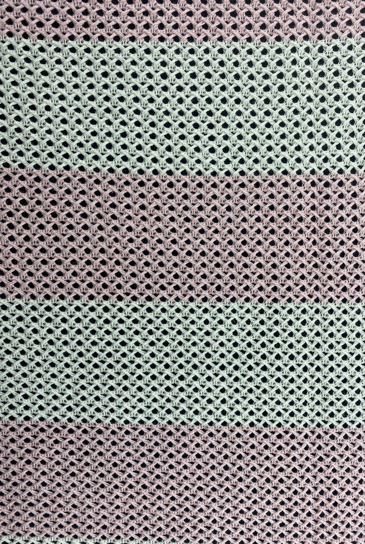 Ekru-Pembe Pamuk Dantel, Yerli, 150 cm