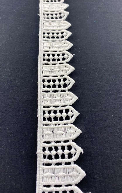 3 cm Mat Ham Güpür Brode Bant, İthal