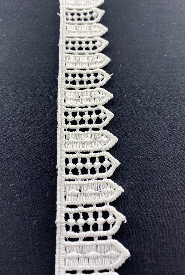 3 cm Mat Ham Güpür Brode Bant, İthal