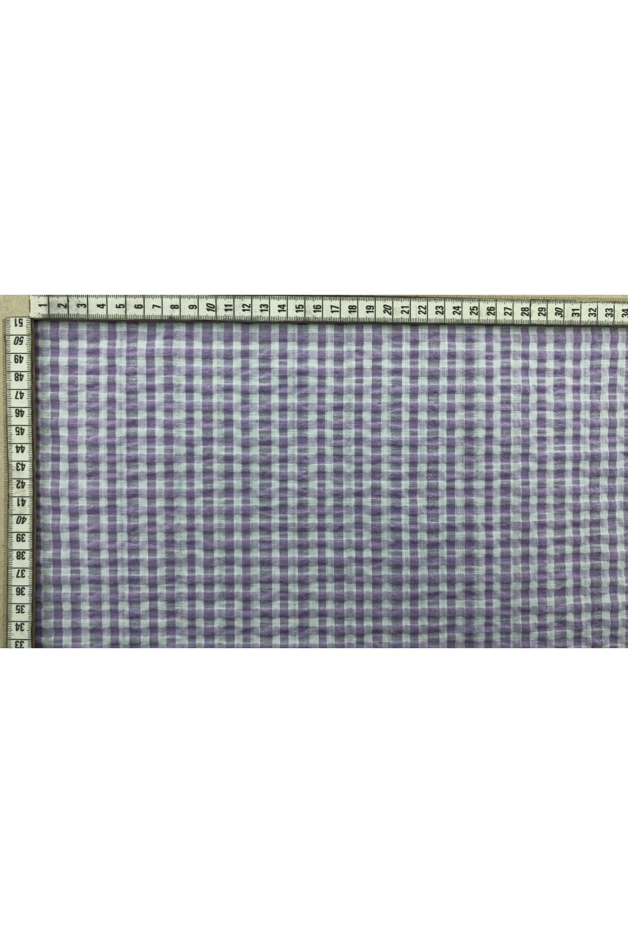 11772-METRE Lila-Beyaz Pamuk Polyester Kumaş