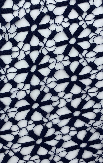 Lacivert Mat Polyester Brode, İthal