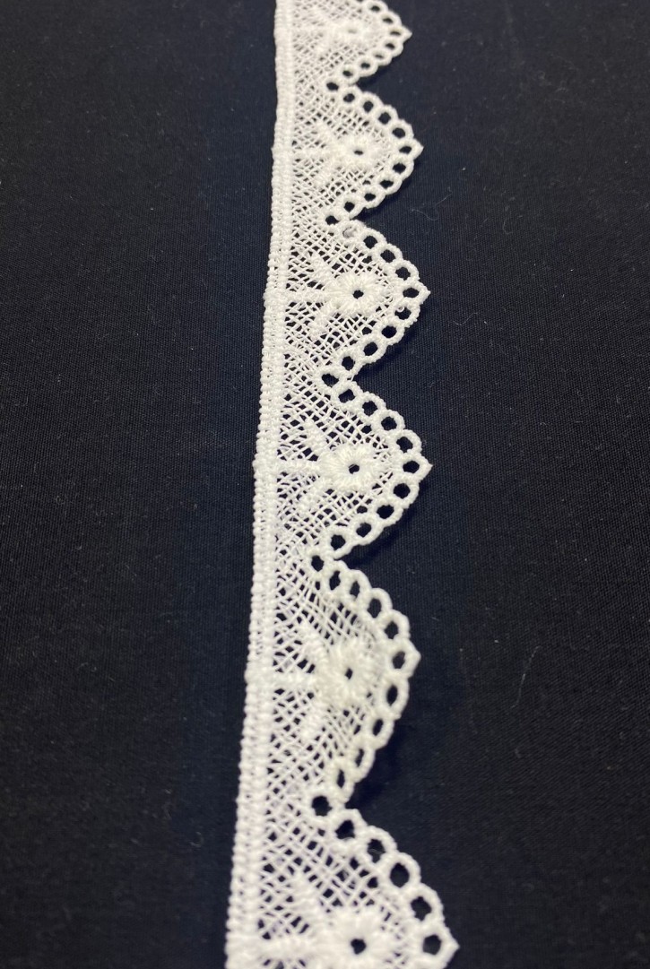 2 cm Ham Güpür Brode Bant, Yerli, Mat Polyester