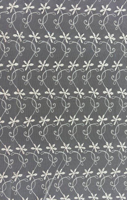 Parlak Polyester Somon Tül Üzeri Brode