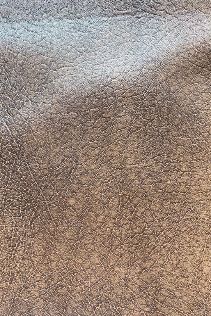 22582 KUMAŞ/YERLİ/LEZ/POLYESTER/KAHVERENGİ DERİ/KREM KÜRK/140 CM