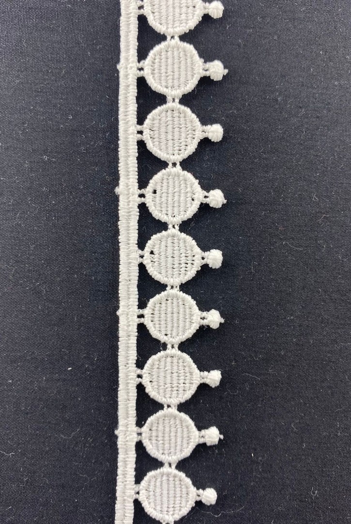 Ham Mat Polyester Güpür Brode Bant, 2 cm