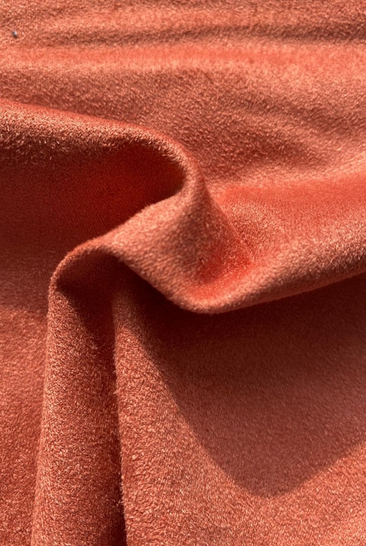 22586 KUMAŞ/YERLİ/LEZ/POLYESTER LİKRALI/KİREMİT/150 CM