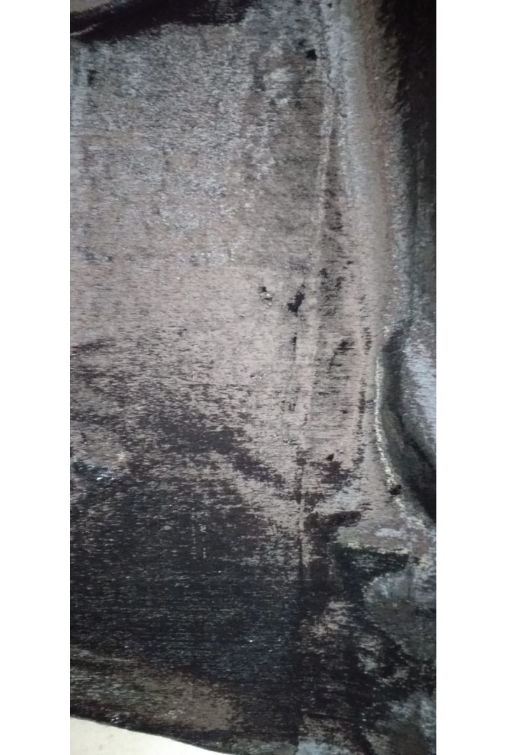 Siyah Kırçıllı Kadife Kumaş - İthal Polyester, 135 cm (10428)