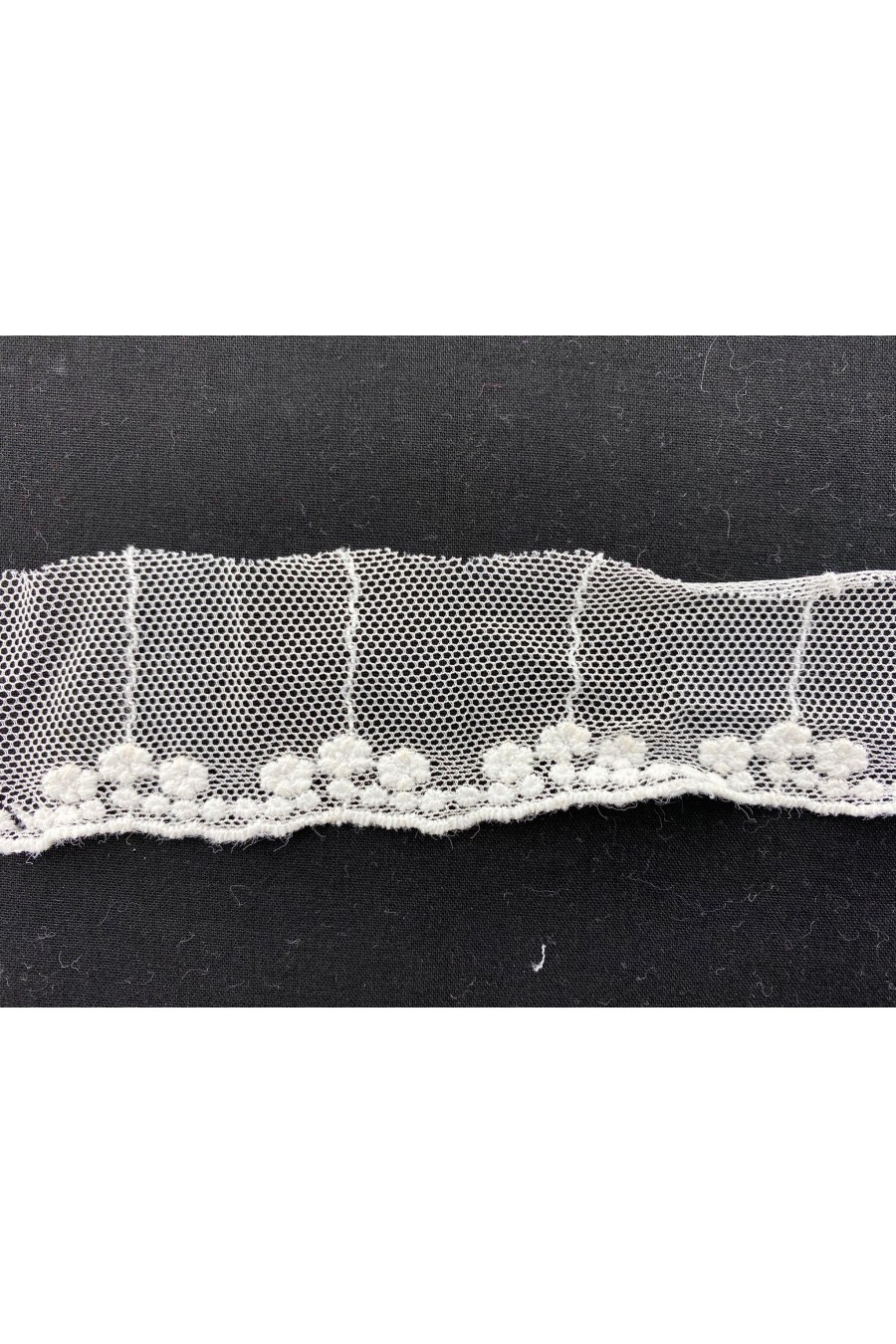 Ham Tül Üzeri Pamuk Brode Bant