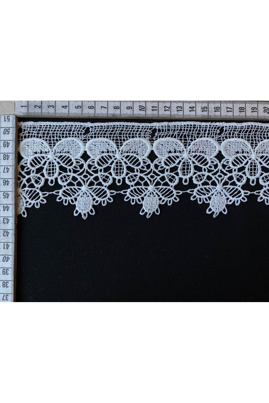 8 cm Genişliğinde Ham Güpür Brode Bant, Yerli