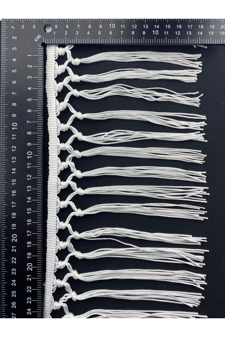 7405/SAÇAK/PÜSKÜL/POLYESTER/ 2 BAĞLAMALI/15 CM /EKRU