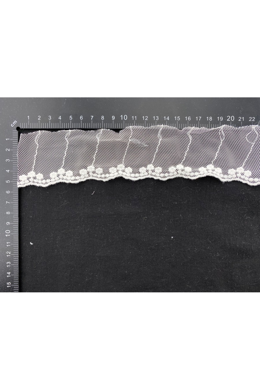 5 cm Ham Pamuk Güpür Brode Bant