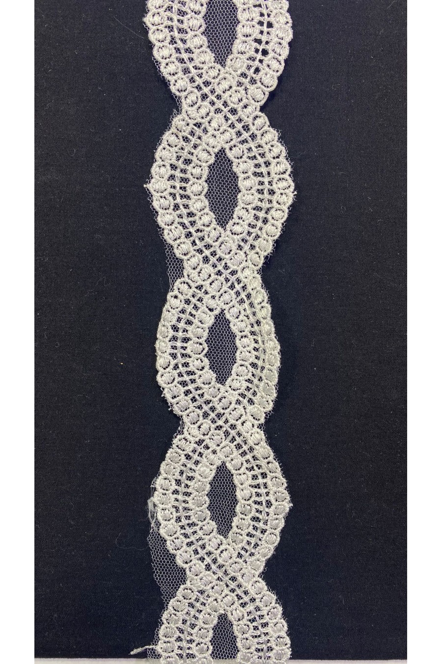 6893-METRE 5 cm Vual Pamuk Polyester Kasar Yerli Brode Bant