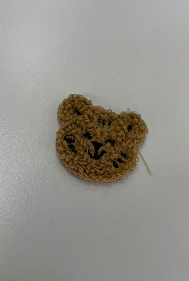 22908 APLİK/YERLİ/AKRİLİK/KAPLAN/BEJ/3 CM