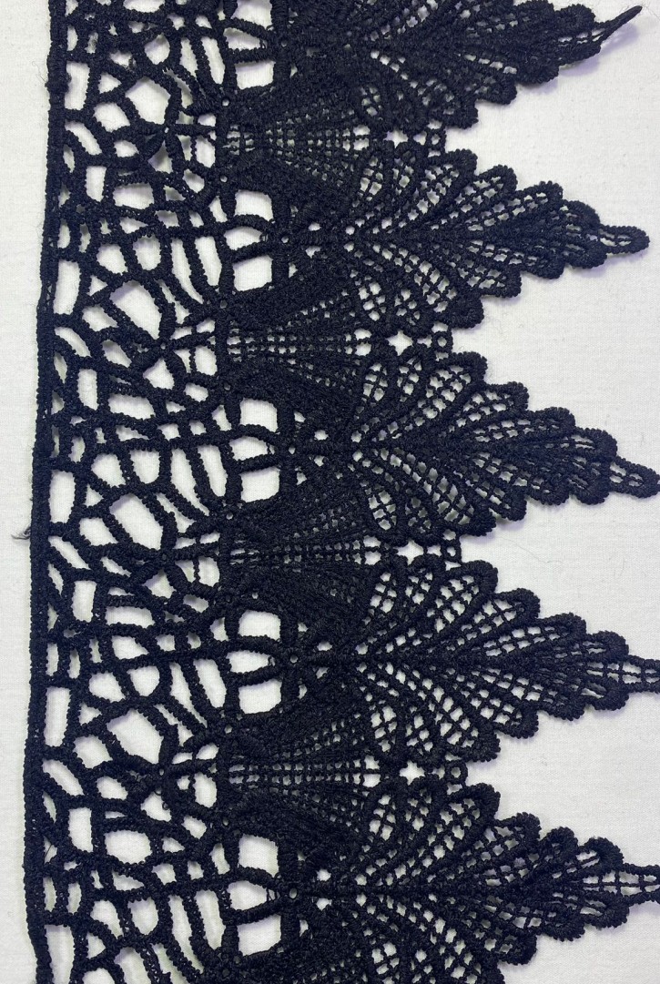 6109 BRODE/İTHAL/GÜPÜR BANT/MAT POLYESTER/SİYAH