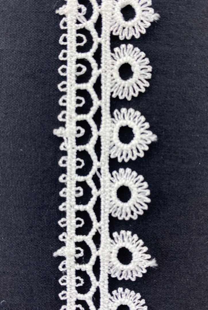 Mat Polyester Ham Güpür Brode Bant, Yerli