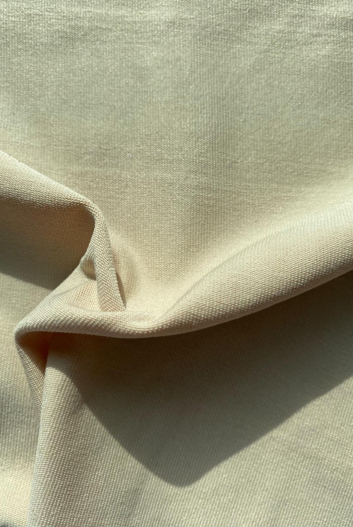 22604 KUMAŞ/YERLİ/LEZ/POLYESTER LİKRALI/BEJ/165 CM