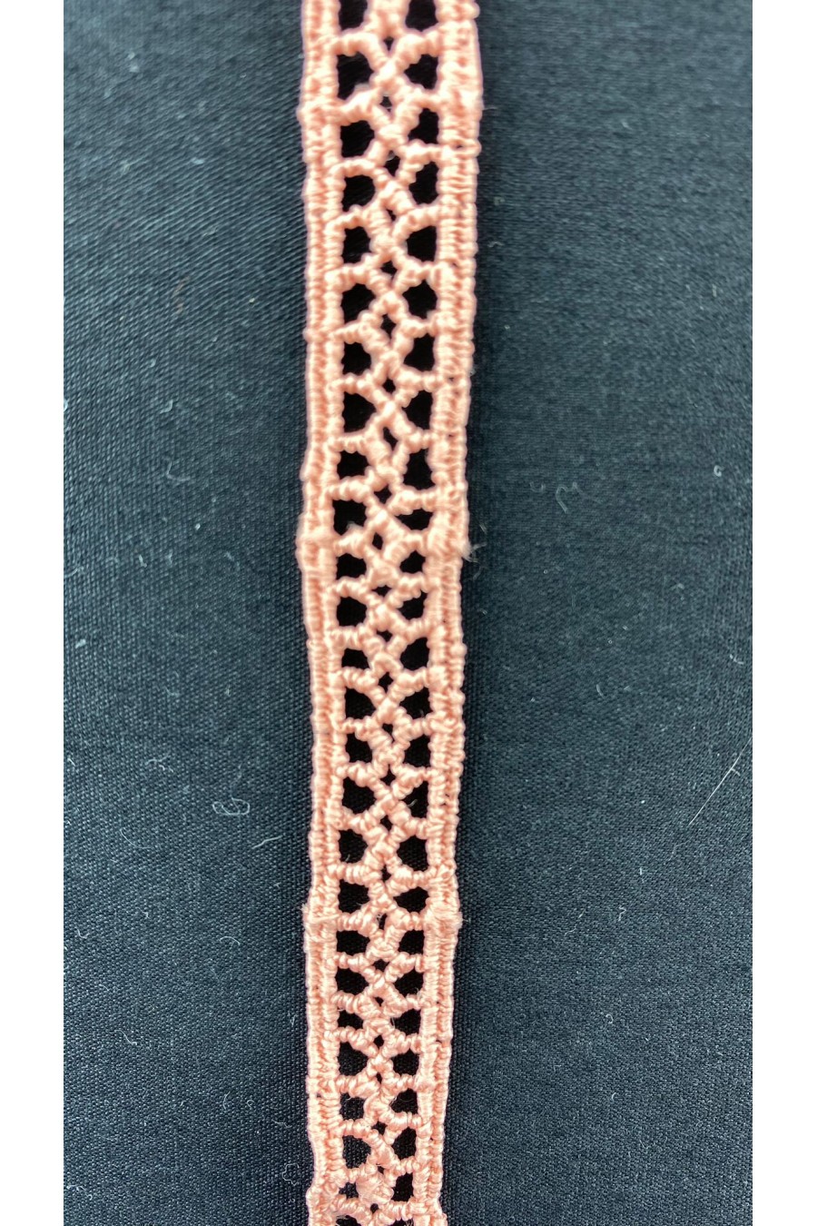 Somon Renkli Mat Polyester Brode Bant, 1 cm