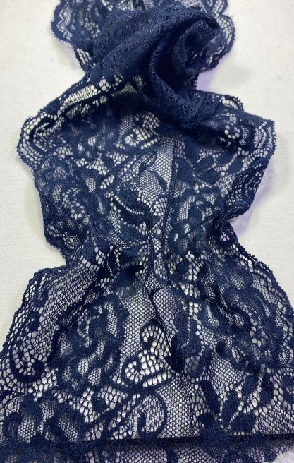 Petrol Yeşili Yerli Polyester Dantel Bant