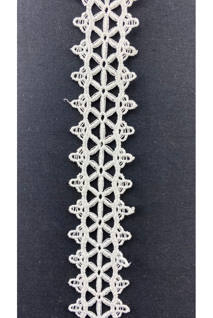 Brode Yerli Bant Güpür Mat Polyester Ham 3.5 CM