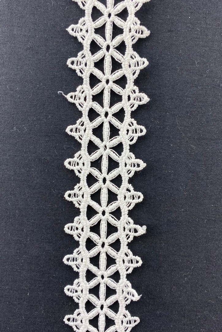 Brode Yerli Bant Güpür Mat Polyester Ham 3.5 CM