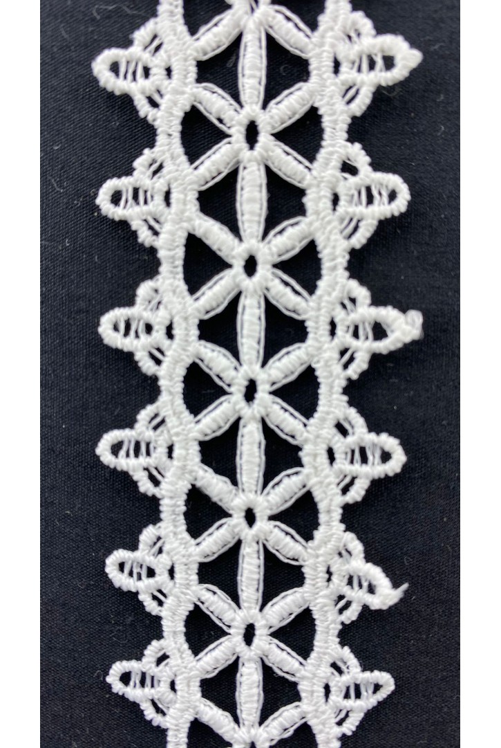 Brode Yerli Bant Güpür Mat Polyester Ham 3.5 CM