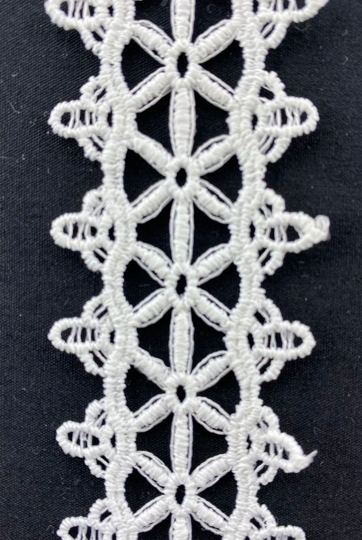 Brode Yerli Bant Güpür Mat Polyester Ham 3.5 CM