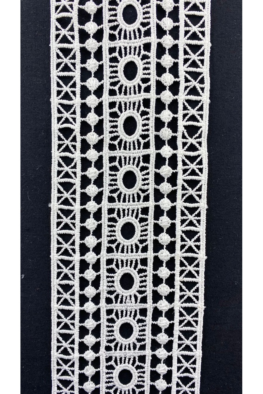 7713-METRE Ham Polyester Güpür Brode Bant