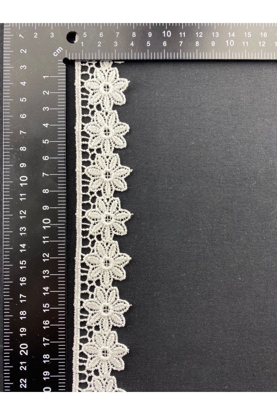 Mat Polyester Güpür Brode Bant, 3 cm