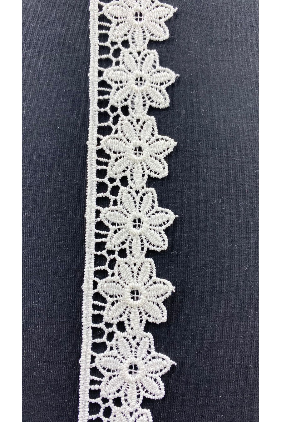 Mat Polyester Güpür Brode Bant, 3 cm