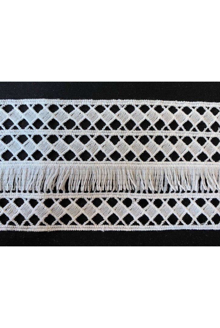 8,5 cm Ham Mat Polyester Güpür Bant