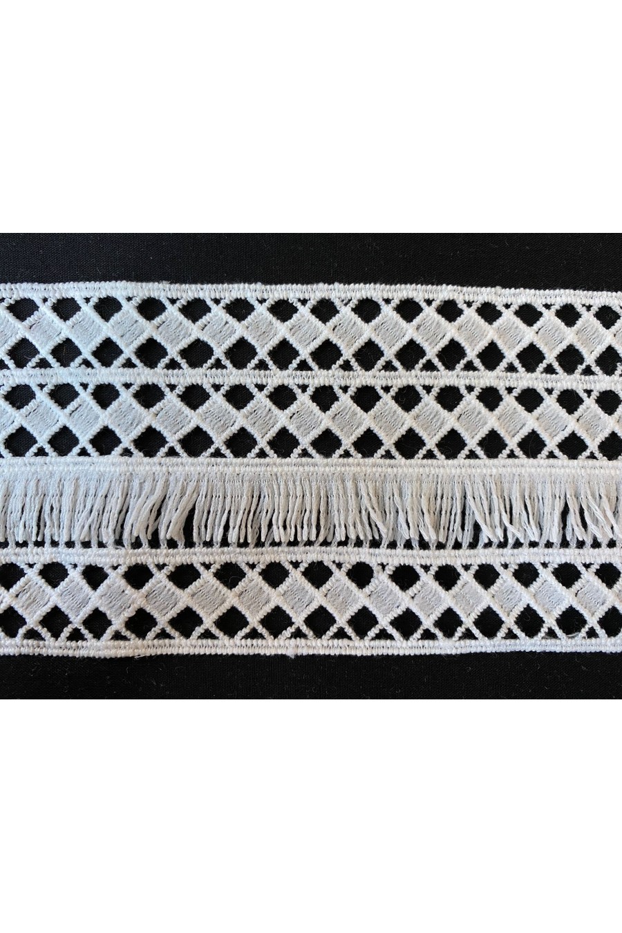 8,5 cm Ham Mat Polyester Güpür Bant