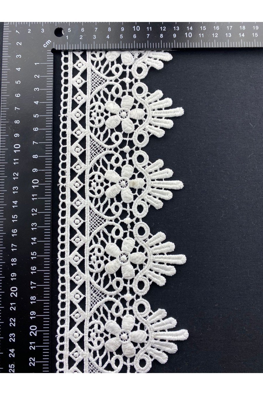 9 cm Ham Mat Polyester Güpür Brode Bant