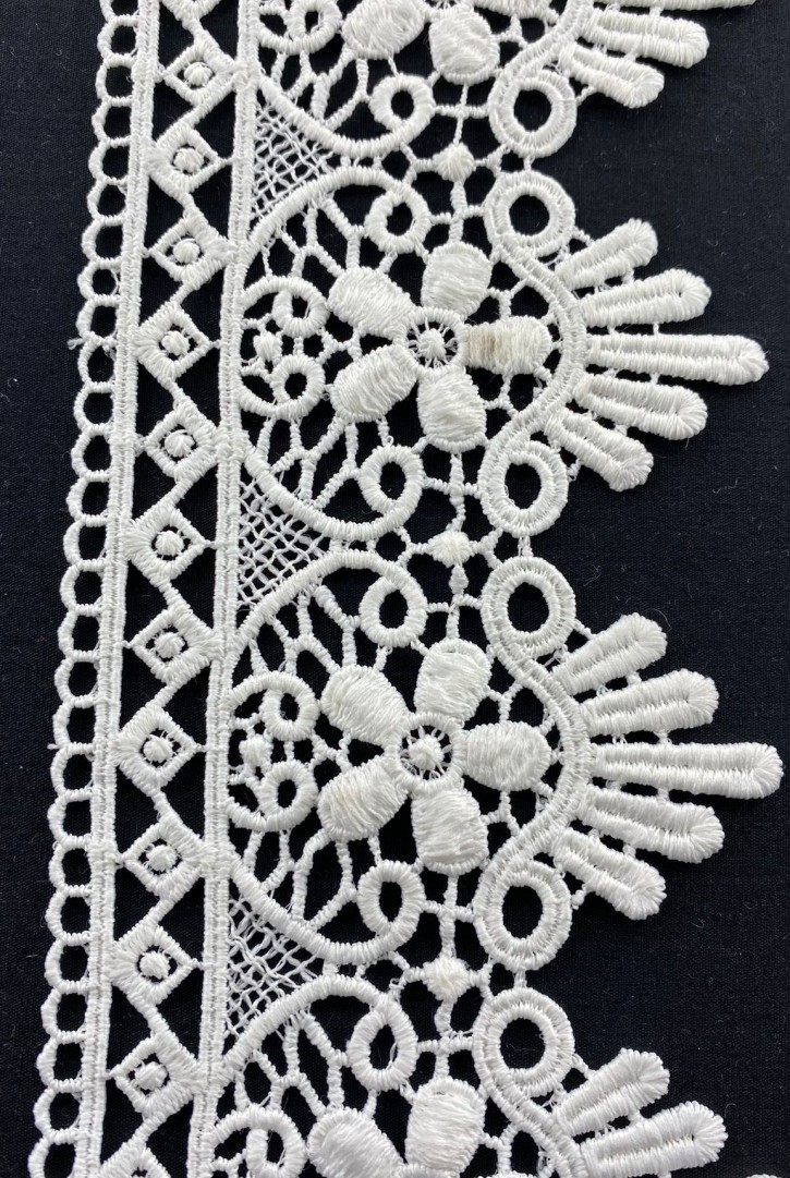 9 cm Ham Mat Polyester Güpür Brode Bant