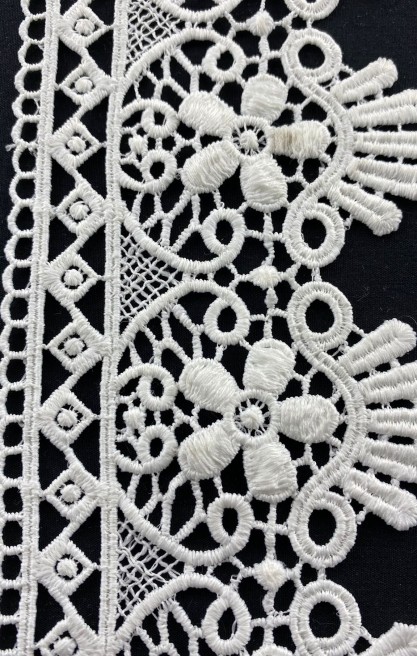 9 cm Ham Mat Polyester Güpür Brode Bant