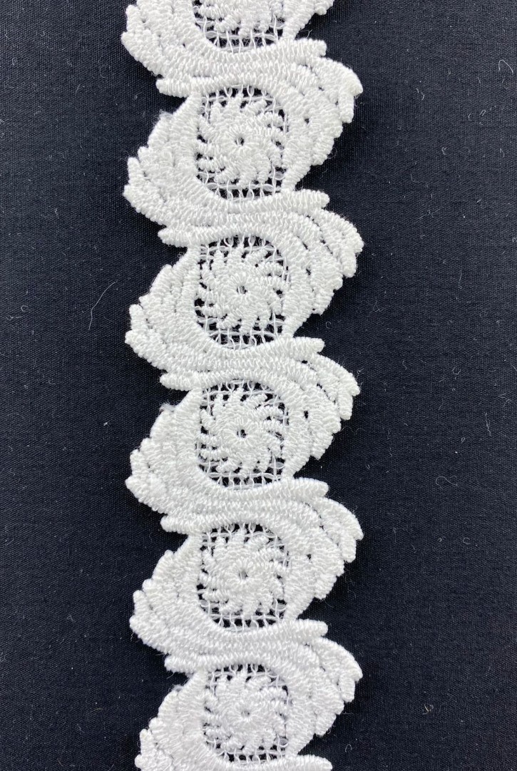 3.5 cm Ham Mat Polyester Güpür Brode Bant