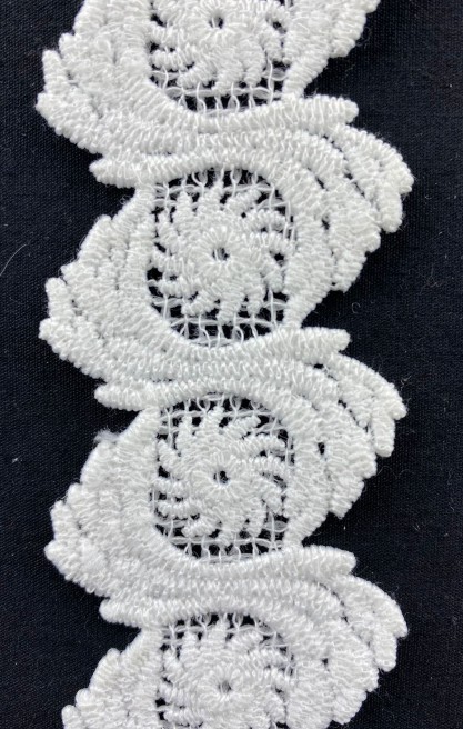 3.5 cm Ham Mat Polyester Güpür Brode Bant