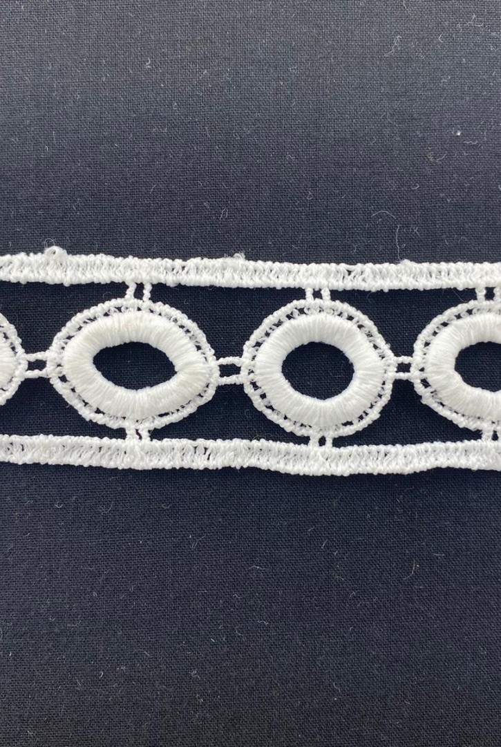 Ham Güpür Mat Polyester Brode Bant