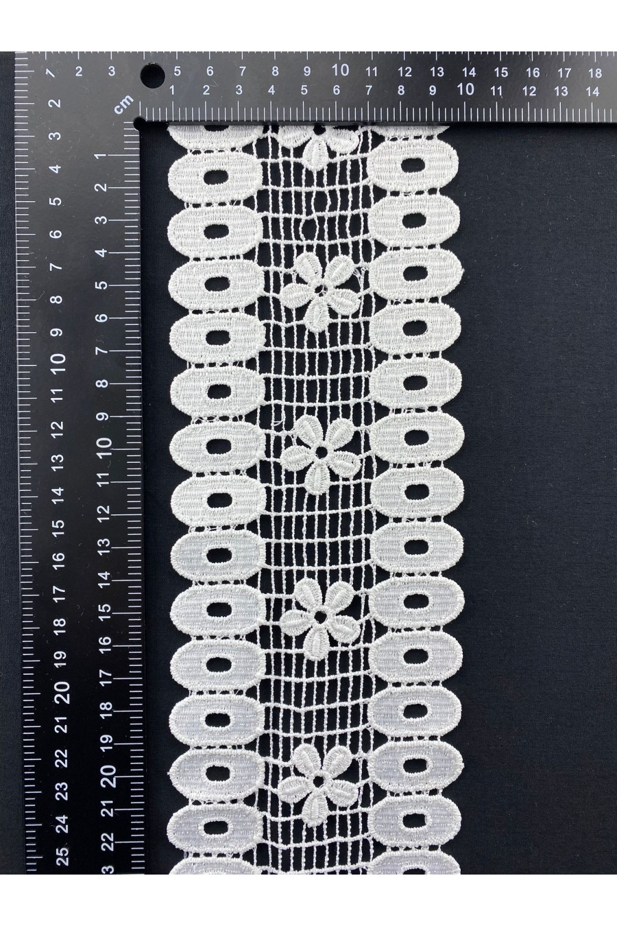 8,5 cm Ham Mat Polyester Güpür Bant