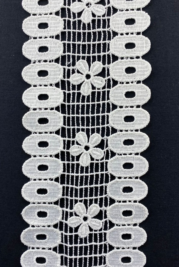 8,5 cm Ham Mat Polyester Güpür Bant